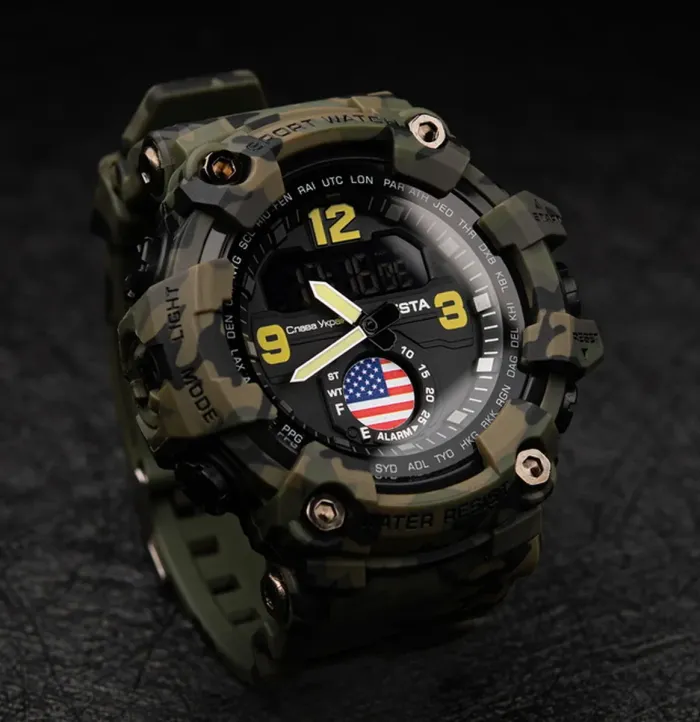 Чоловічий водостійкий спортивний тактичний годинник Besta USA - зображення 5