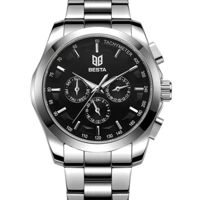 Чоловічий механічний годинник Besta Walker Steel - зображення 1