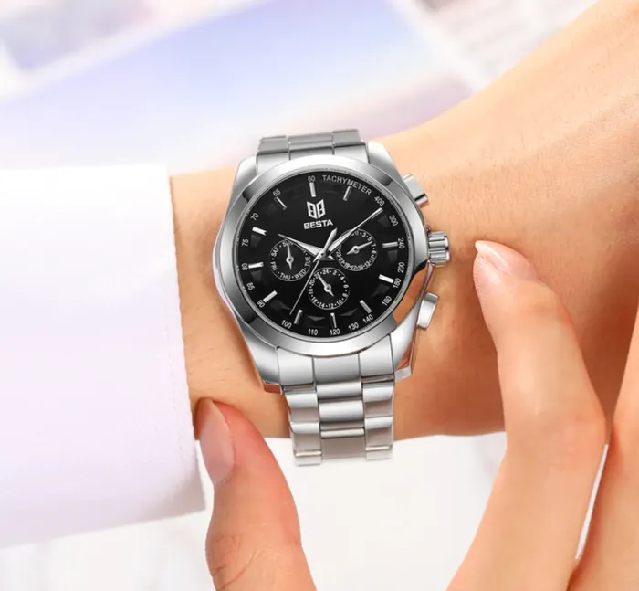 Чоловічий механічний годинник Besta Walker Steel - зображення 8