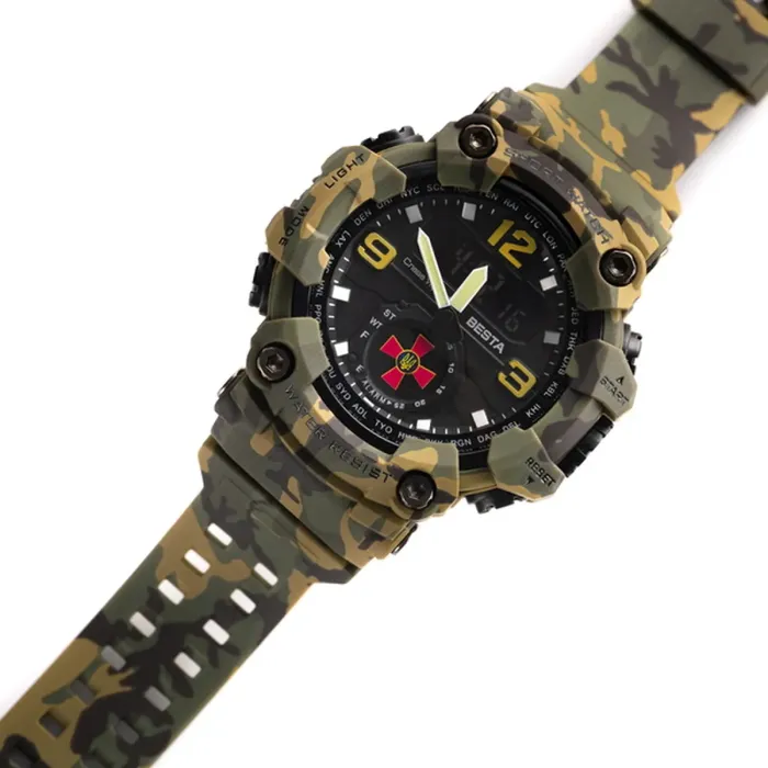 Чоловічий водостійкий спортивний тактичний годинник Besta Brave ЗСУ - зображення 2