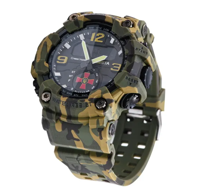Чоловічий водостійкий спортивний тактичний годинник Besta Brave ЗСУ - зображення 7