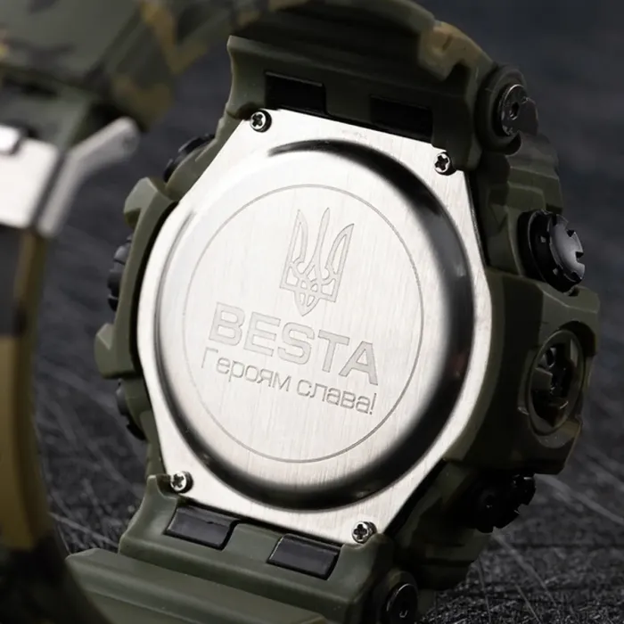 Чоловічий водостійкий спортивний тактичний годинник Besta Brave ЗСУ - зображення 8