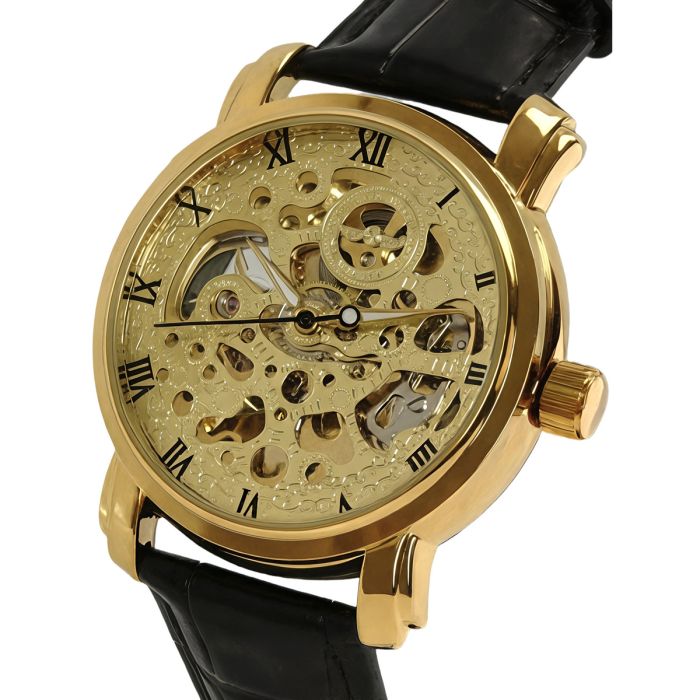 Чоловічий механічний годинник Winner BestSeller Leather Deluxe, 2 ремінці - зображення 1