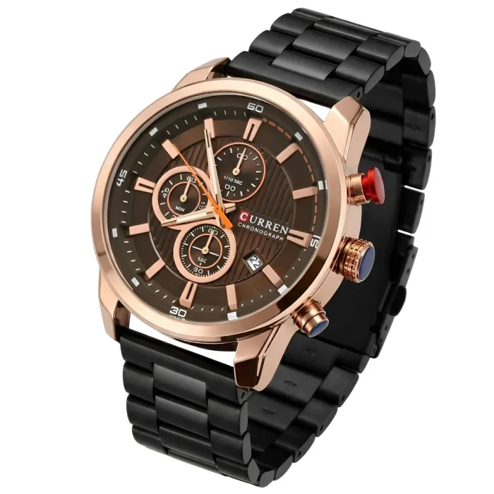 Чоловічий годинник Curren BigBoss Metal Black - зображення 2