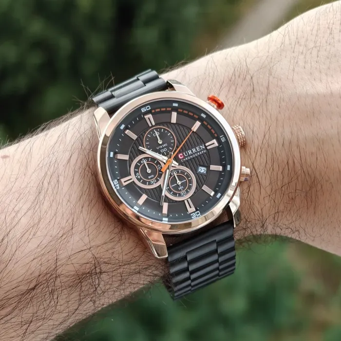 Чоловічий годинник Curren BigBoss Metal Black - зображення 3