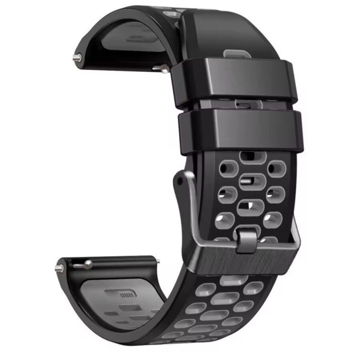 Ремінець каучуковий Brutal Black Grey 22 мм - изображение 1