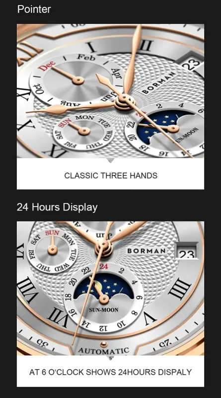 Чоловічий механічний годинник Borman Club - зображення 9