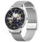 Розумний смарт годинник Smart Brilliant Slim Silver Rubber