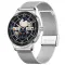 Розумний смарт годинник Smart Brilliant Slim Silver Rubber