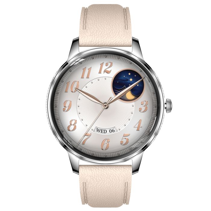 Розумний смарт годинник Smart Brilliant Slim Silver Rubber - зображення 3