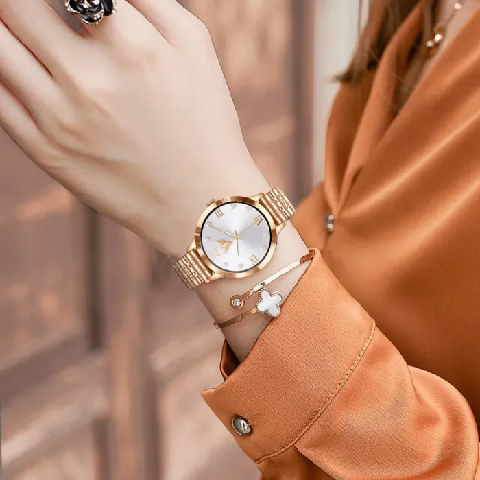 Розумний смарт годинник Smart Vip Lady Butterfly Gold - зображення 5