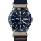 Чоловічий механічний годинник Carnival BlueMarine Nylon Strap 10 Bar, 2 ремінці