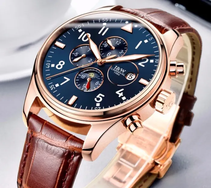 Чоловічі годинники Carnival Grand Brown - зображення 8