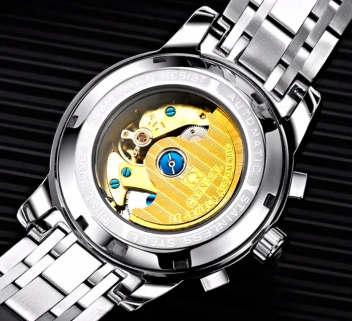 Чоловічий класичний механічний годинник Carnival London Silver 8704 - зображення 4