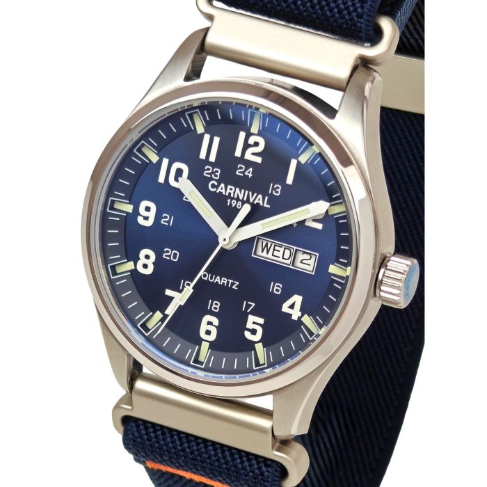 Чоловічий годинник Carnival Millenium Indigo Blue, 2 ремінці - зображення 1