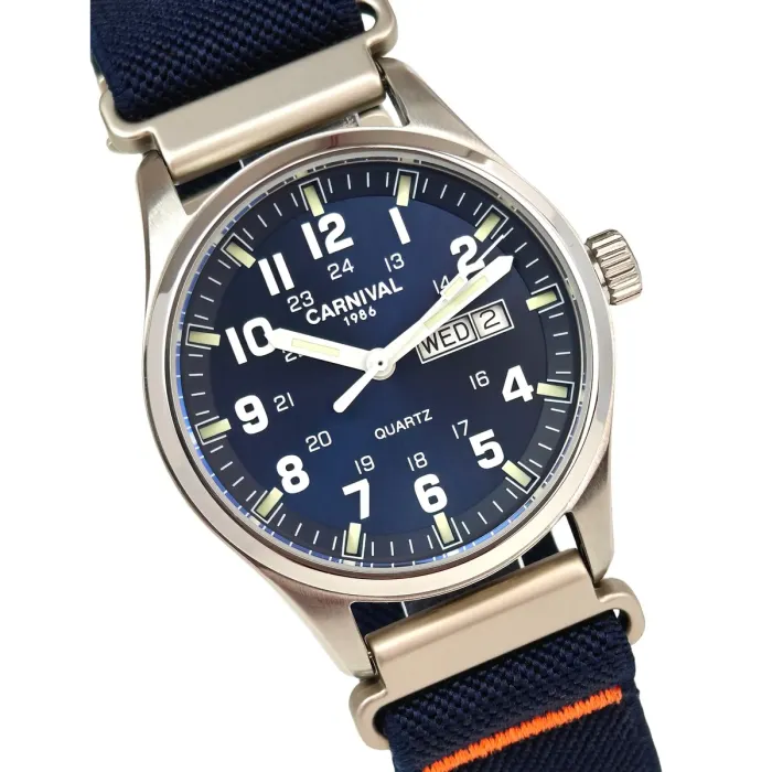 Чоловічий годинник Carnival Millenium Indigo Blue, 2 ремінці - зображення 2