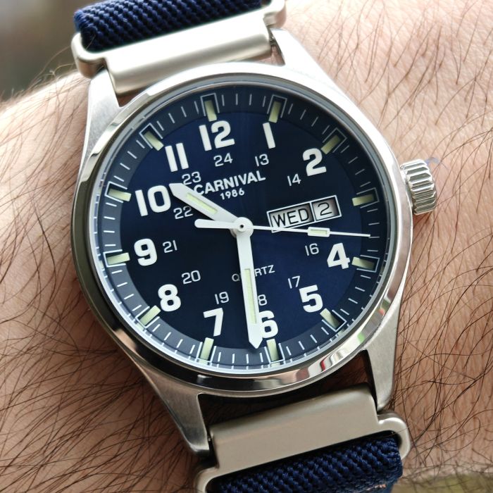 Чоловічий годинник Carnival Millenium Indigo Blue, 2 ремінці - зображення 6