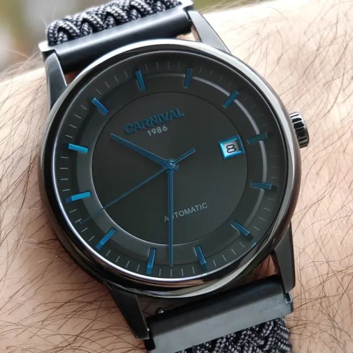 Чоловічий механічний годинник Carnival Special Smoky Magnetic, 2 ремінці - зображення 6