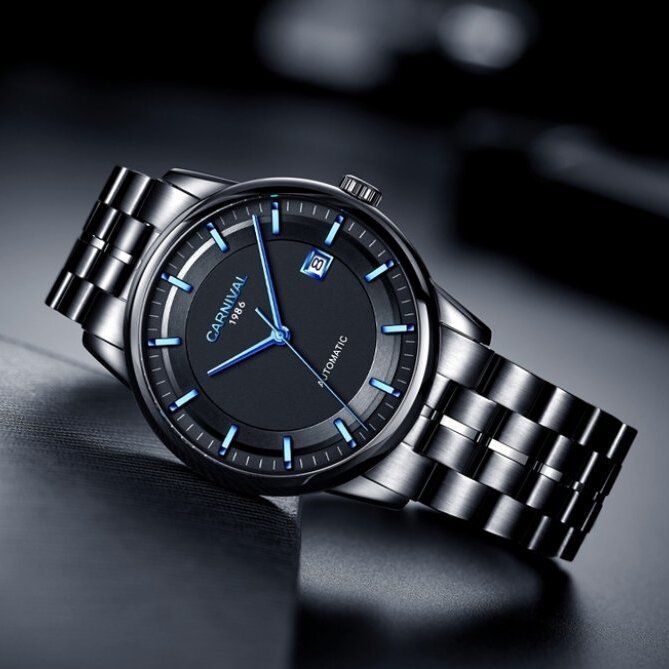 Чоловічий механічний годинник Carnival Special Smoky Magnetic, 2 ремінці - зображення 5