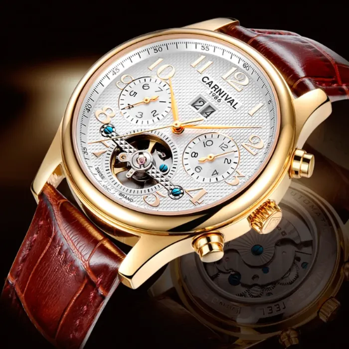 Чоловічі годинники Carnival Swiss Brown - зображення 6