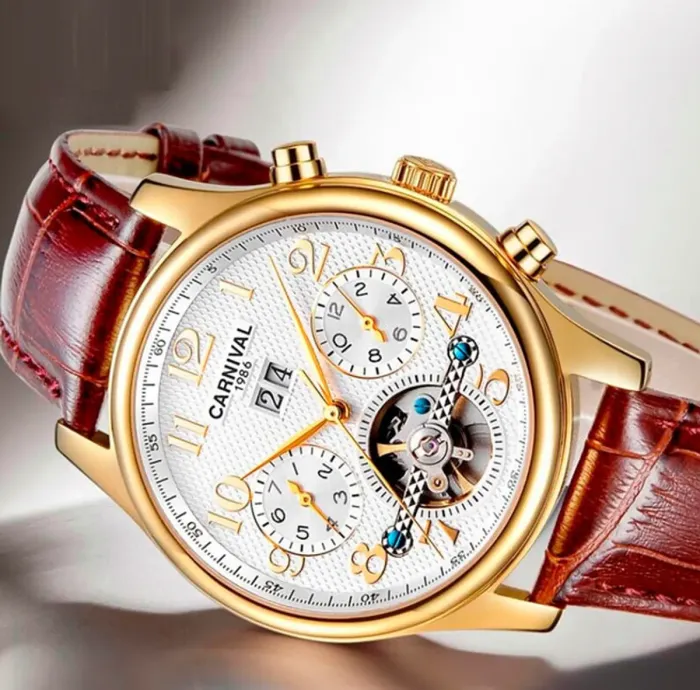 Чоловічі годинники Carnival Swiss Brown - зображення 3