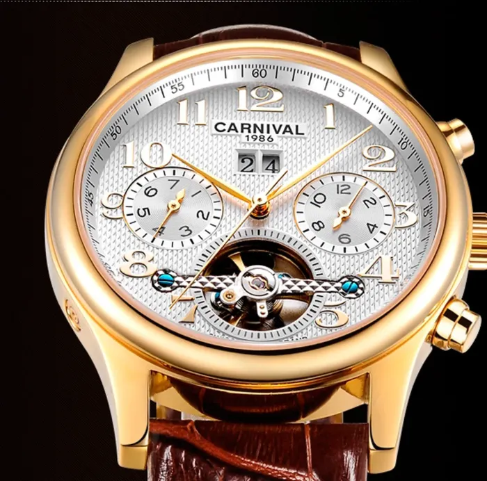 Чоловічі годинники Carnival Swiss Brown - зображення 8