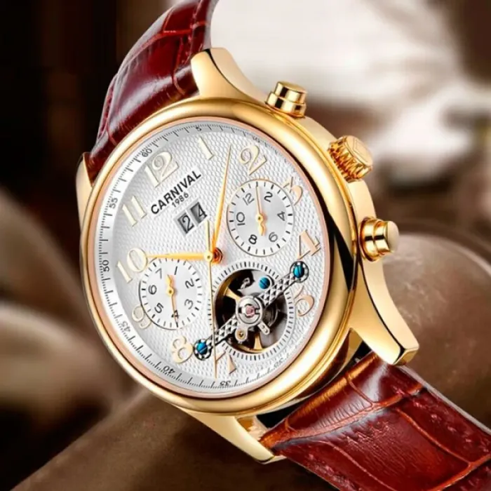 Чоловічі годинники Carnival Swiss Brown - зображення 2