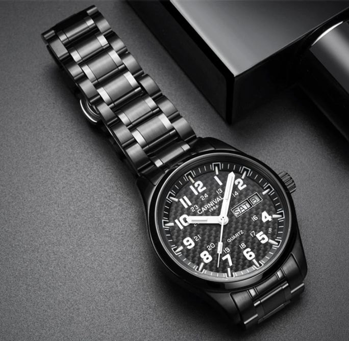 Чоловічий годинник Carnival Black Jack R-Series, 2 ремінці - зображення 5