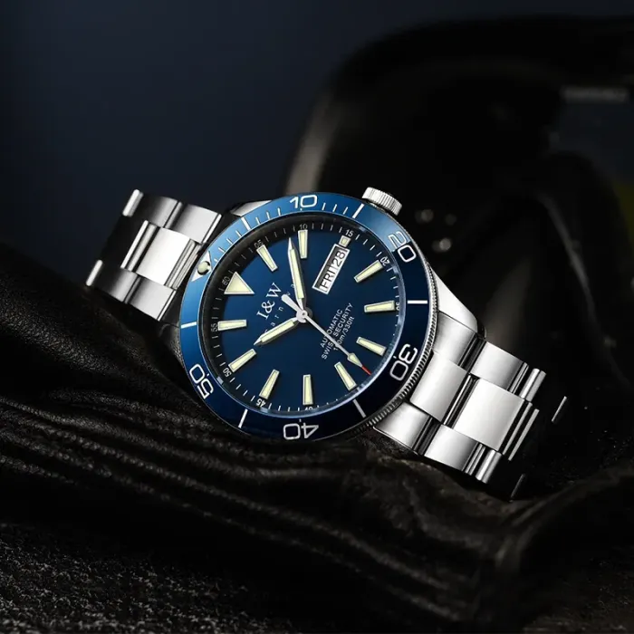 Чоловічий механічний годинник Carnival BlueMarine Nylon Strap 10 Bar, 2 ремінці - зображення 3