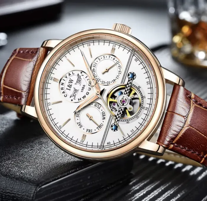 Чоловічий механічний годинник Carnival Dollar - зображення 2