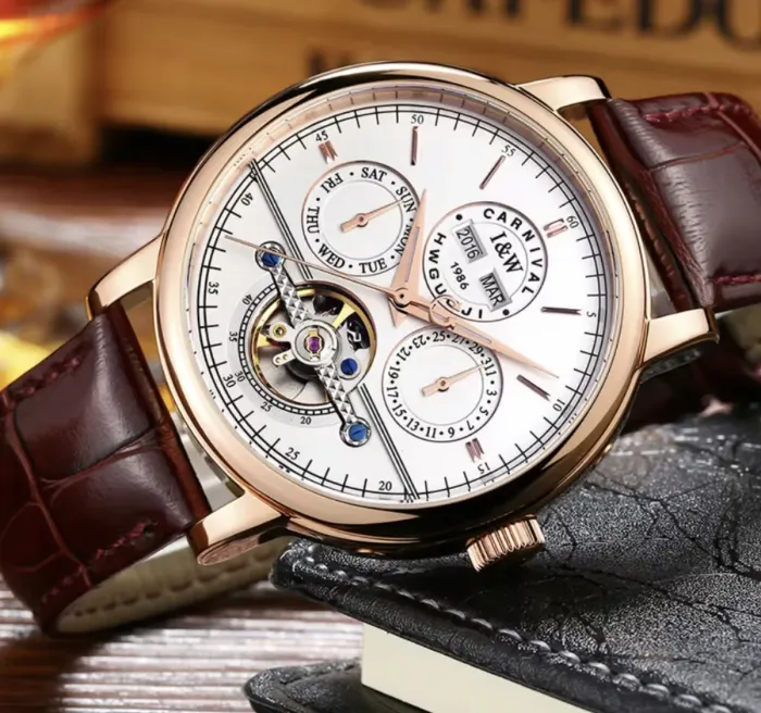 Чоловічий механічний годинник Carnival Dollar - зображення 4
