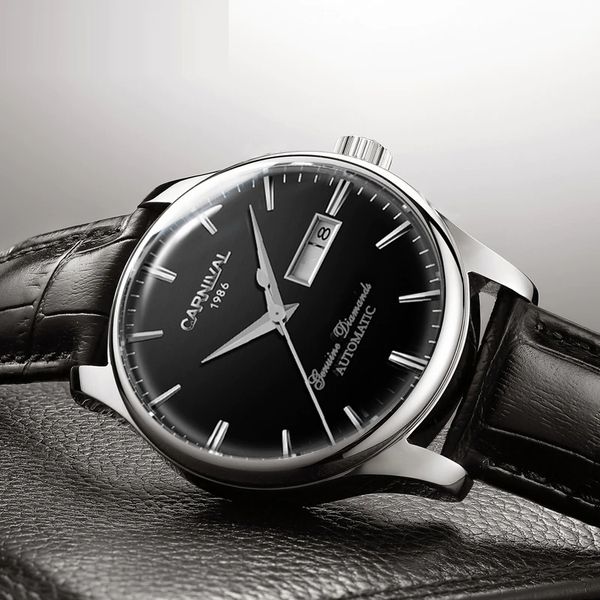 Чоловічий механічний годинник Carnival Flagman Supermetal, 2 ремінці - изображение 3