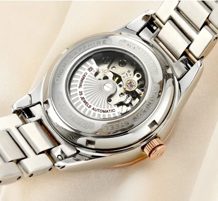 Жіночий механічний годинник Carnival Lady Elite Leather Classic, 2 ремінці - зображення 6