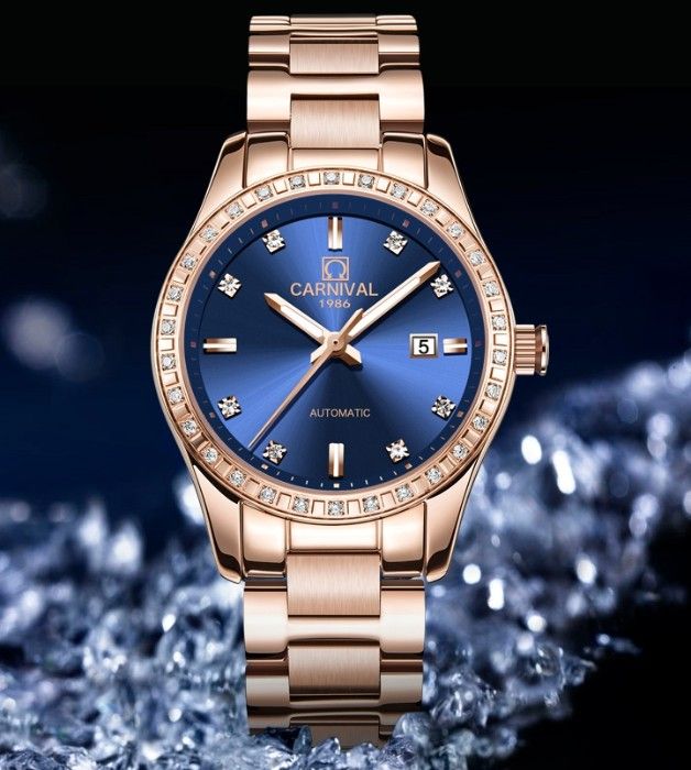 Жіночий механічний годинник Carnival Maldives Beige Flower, 2 ремінці - зображення 4