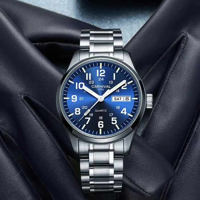 Чоловічий годинник Carnival Millenium Indigo Blue, 2 ремінці - зображення 4