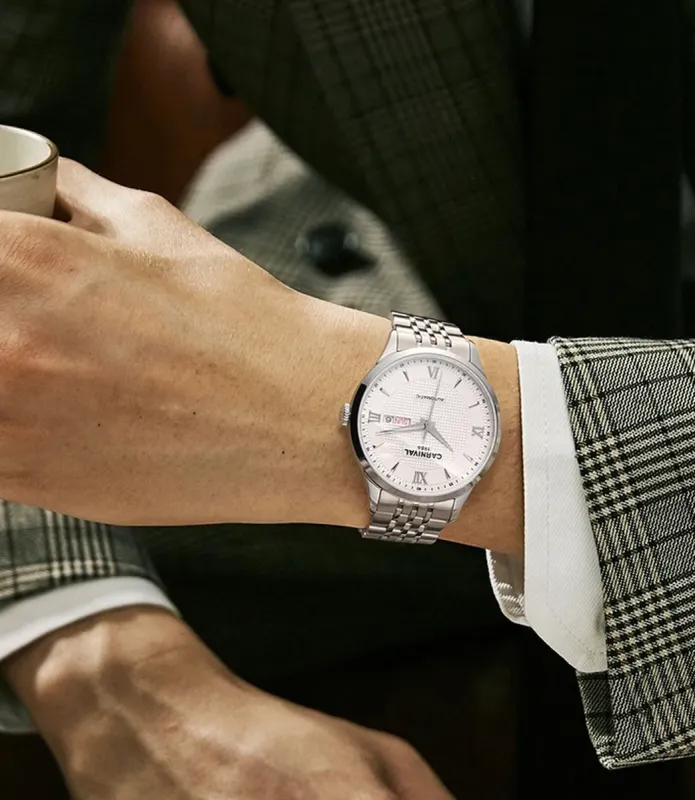 Чоловічий механічний годинник Carnival Original - зображення 7