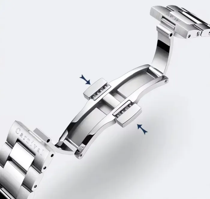 Чоловічий механічний годинник Carnival Shark 10 Bar - зображення 5