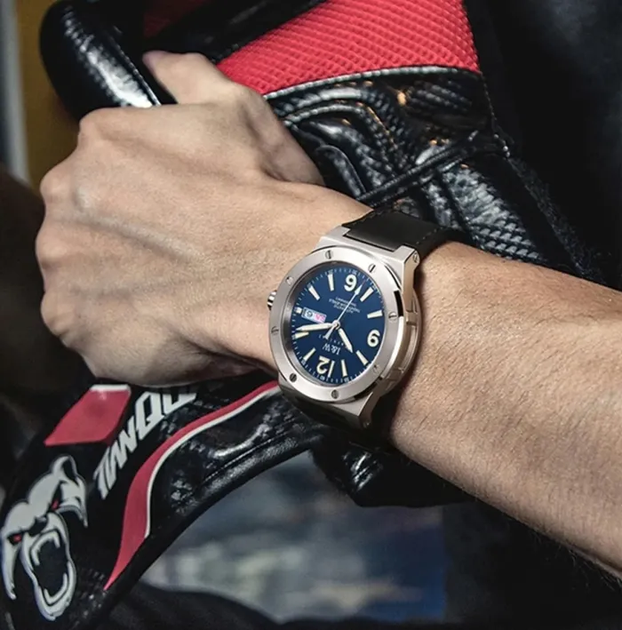 Чоловічий механічний водостійкий годинник Carnival Submarine 5BAR - зображення 6