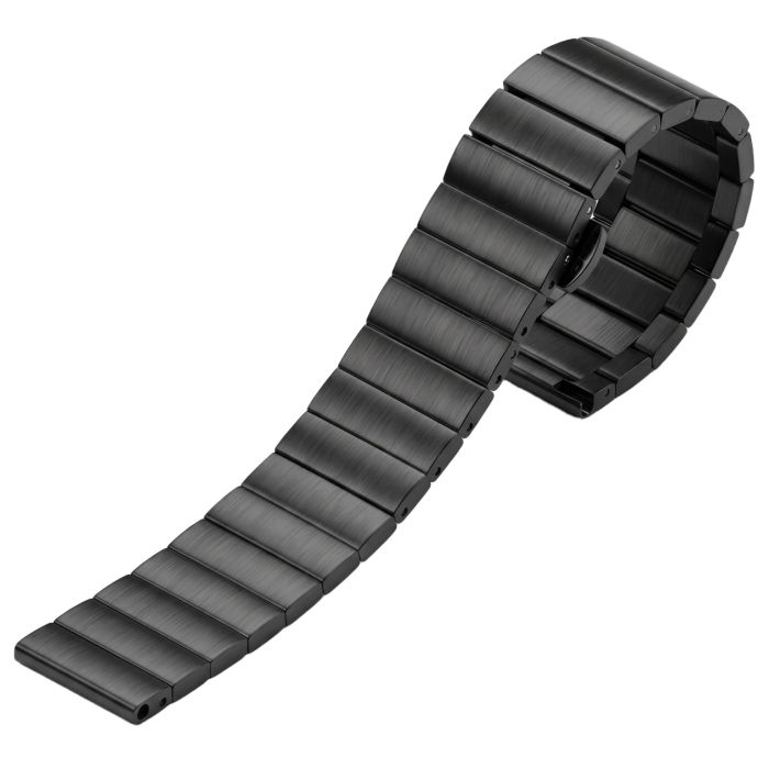 Ремінець металевий Centurion Black 22 мм - зображення 1