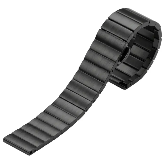 Ремінець металевий Centurion Black 22 мм - зображення 1