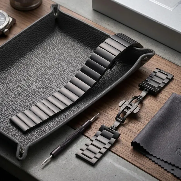 Ремінець металевий Centurion Black 22 мм - зображення 3