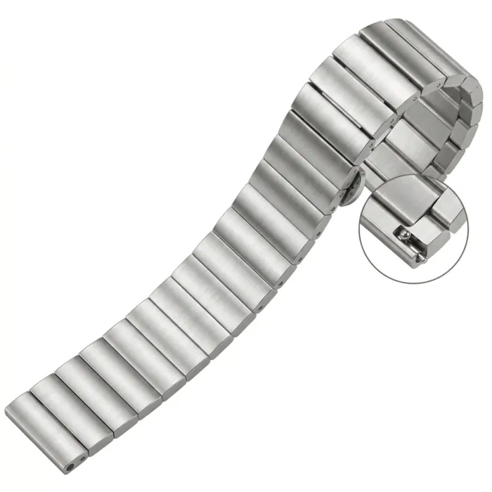 Ремінець металевий Centurion Silver 20 мм - зображення 1