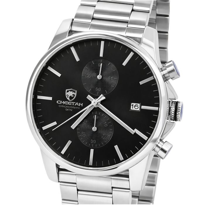 Чоловічий годинник Cheetah Monaco Silverline, 2 ремінці - зображення 1