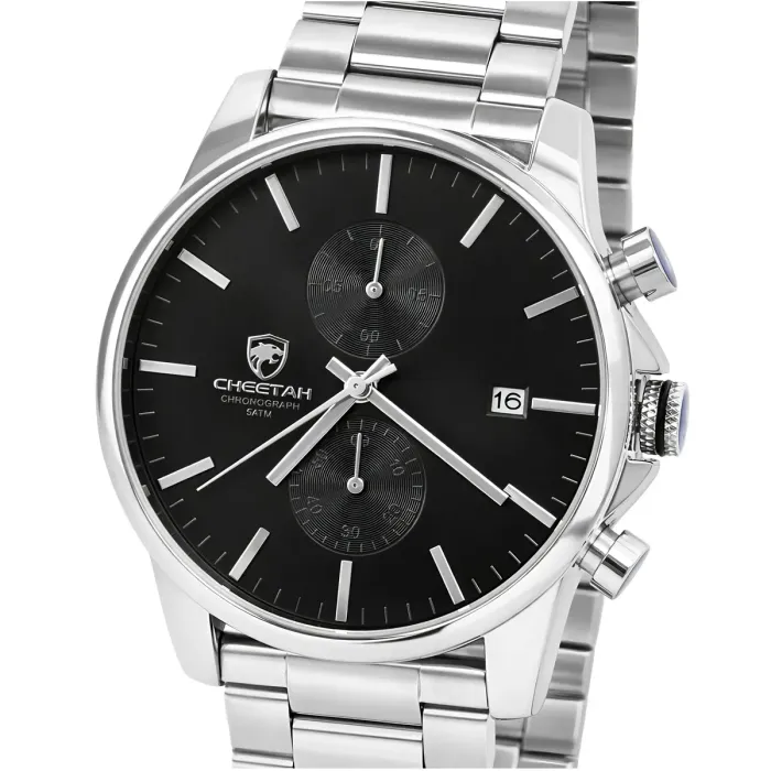 Чоловічий годинник Cheetah Monaco Silverline, 2 ремінці - зображення 1