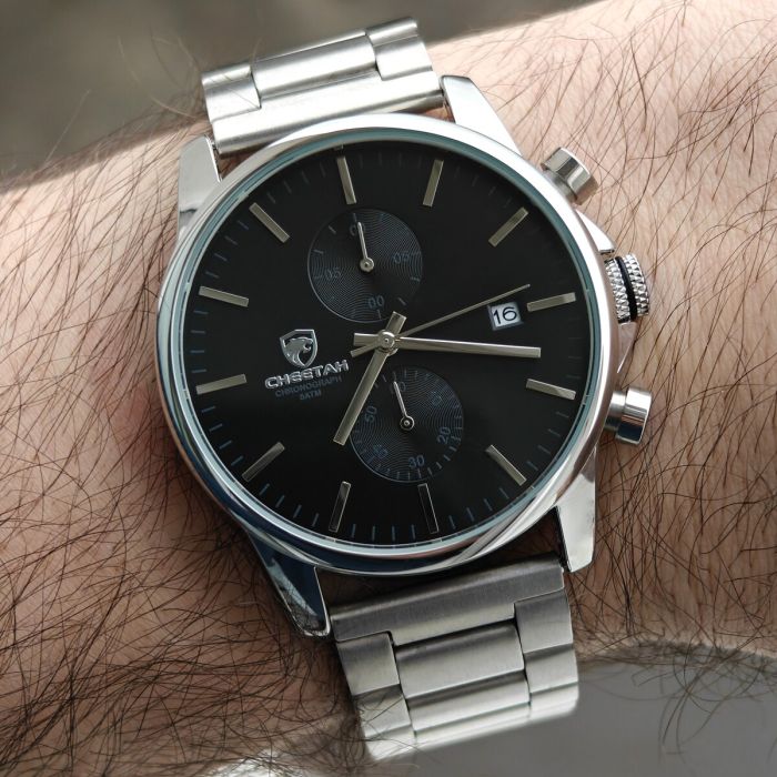 Чоловічий годинник Cheetah Monaco Silverline, 2 ремінці - зображення 6