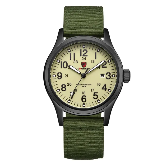 Чоловічий тактичний годинник Cheetah Command Green - зображення 2