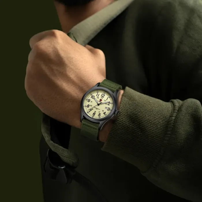 Чоловічий тактичний годинник Cheetah Command Green - зображення 4