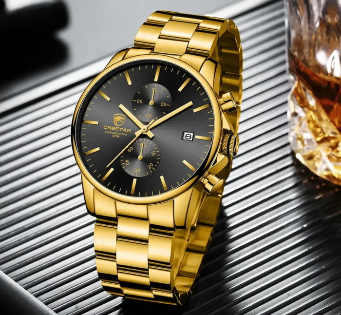 Чоловічий годинник Cheetah Mars Gold - зображення 4