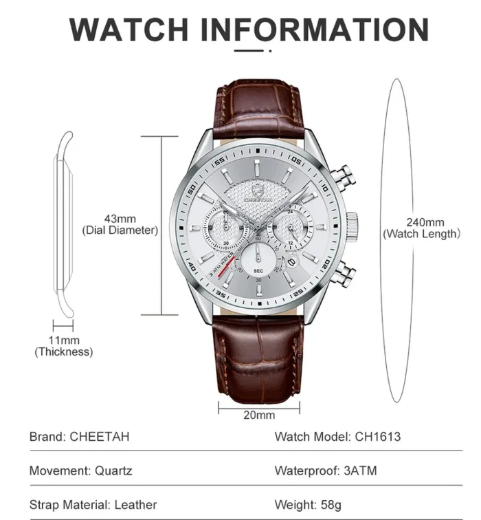 Чоловічий годинник Cheetah Vibe - зображення 6