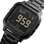 Чоловічий водостійкий спортивний тактичний годинник Skmei Chess Black Steelic
